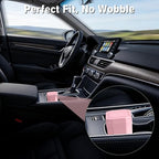 Car Trash Can with Lid - Mini Car Garbage Can Bin for Cup Holder - Pink Small Leakproof Vehicle Trash Bin for Back Seat, Cute Automotive Accessories Organizers and Storage for Door SUV Truck