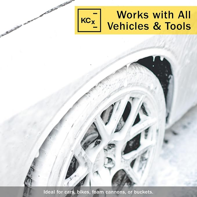 Gentle Snow Foam - pH Neutral Pre-Cleaning; Works With Foam Cannons & Sprayers; Manual Washing Shampoo; Safe on Existing Wax & Sealed Surfaces; Unique Cherry Fragrance (1 Liter)