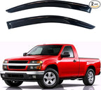 KPY Rain Guards Fit for 2004-2012 Chevrolet/Chevy Colorado Regular Cab, Out-Channel Window Visors Vent Wind Deflectors 2PC, Truck Accessories for 2004-2012 GMC Canyon Standard Cab (Single Cab Only)