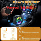 2026 Upgraded Wireless Carplay Adapter, 4 in 1 Screen Mirroring Support Mirror Link/AirPlay for Apple CarPlay & Android Auto, Mini USB/Type-C Plug & Play Car Play Adapter, Wired to Wireless