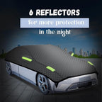 Hail Protector Car Cover for Toyota Tundra (2007-2021),Hail Car Cover Thickened Anti-Hail Half Protection,Waterproof All Weather,Sun-Resistant Scratchproof ze42