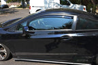 for 2012-2015 Honda Civic 2Dr Coupe | EOS Visors JDM in-Channel Style Smoke Tinted Side Vent Window Deflectors Rain Guards