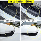 Car Door Entry Guards Scratch Cover Protector Paint Threshold Guard,Front Rear Door Entry Sill Guard Scuff Plate for Most Cars,2.7in9.8ft(7cm*3m) Transparent
