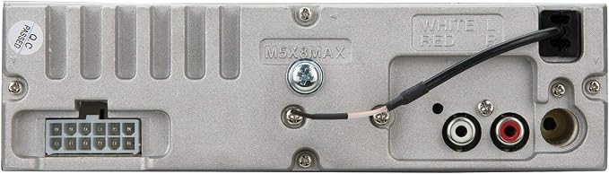 XDM280BT Single-DIN in-Dash CD Receiver with Bluetooth, Blue, 2.07x2.37x5.18 inches