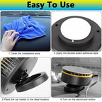 12V Car Heater,Portable Car Heater Defroster Windshield Defogger Automobile Windscreen Heating Plug in Cigarette Lighter 360 Degree Rotary(Orange&Black)