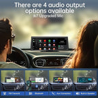 Wireless Portable with Apple CarPlay Screen,8.1" Touch Screen Car Stereo with 2K Dash Cam/Car Play & Android Auto,1080P Backup Camera,GPS Navigation,Voice Control,Loop Recording,with Mirror Link