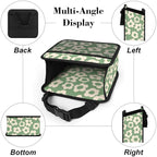 Car Backseat Organizer - Cute Aesthetic Car Storage Bin with Mesh Pocket & Reinforced Base - Universal Fit Hanging Seat Back Accessories for Women (Green)