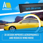 Extra Durable Window Deflectors Tape-On Window Visors Rain Guards Fit for Honda Accord 2023-2026, Sun Visors, Wind Vent for Shades, Exterior Car Accessories - 6pcs. AG0497
