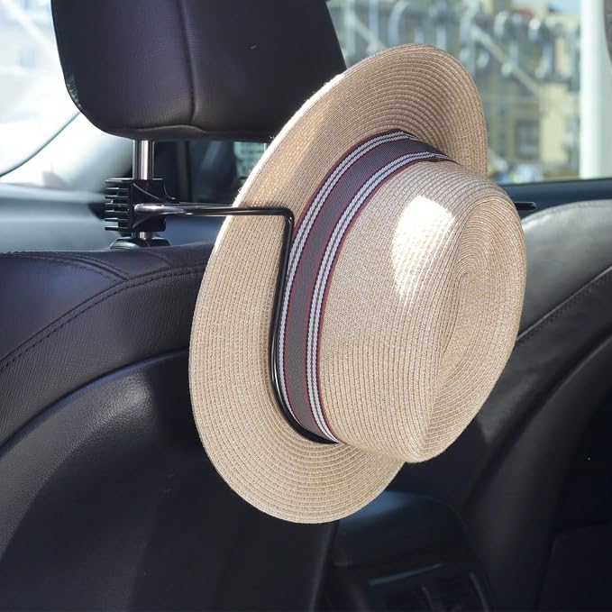 GEEDAR Car Hat Holder Rack for Truck SUV Accessories - Design for Panama Fedora and Flat Brim Hats