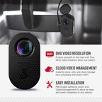 Cobra Discreet Dash Cam (SC120) - QHD 1440P Video Resolution, Built-in WiFi, Night Vision, Continuous Recording, Compact Design, 16 GB SD Card Included