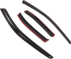 WD2-333 Dark Smoke 4 Pcs Set Window Visor (Outside Mount) Deflector Rain Guard Compatible with 1998-2001 Nissan Altima Sedan