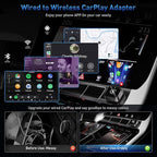 Wireless CarPlay Adapter 2026 Upgrade Mini Design, USB/USB-C Plug & Play Converts CarPlay to Wireless - Easy Use Fast Stable Connection Car Play for iPhone & Android