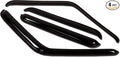 WV-802 Outside Mount Window Visor Deflector Rain Guard Dark Smoke 4-pc Set, Compatible with 2012-2017 Hyundai Accent Wagon