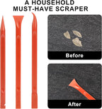 9 Pieces Plastic Scraper, No-Scratch Paint Scraper Tool Portable Car Crevice Cleaning Tool Multi-use Kitchen Scraper Small Sticker Remover for Tight Spaces, Crevices, Food, Labels, Oil Stains, Dirt