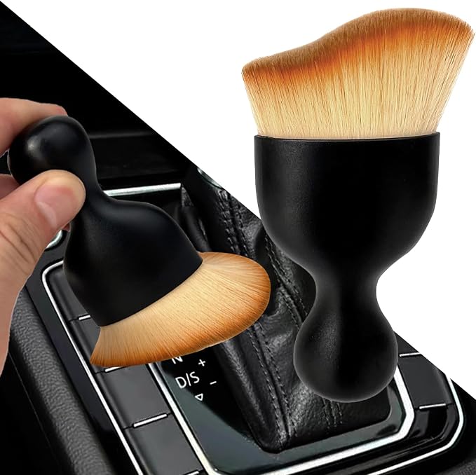 Car Interior Dust Brush, Auto Detailing Brush, Soft Bristles Car Cleaning Brushes, Tool for Air Conditioner Vents, Leather, Computer, Scratch Free, Car Interior Accessories