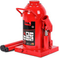 25 tons / 55115 lbs Lifting Automotive Welded Hydraulic Bottle Jack for Repair Vehicle, Pickup, Truck, w/Manual Handle, Red,TOOLS-00363