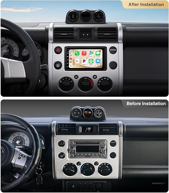 7 Inch Android 13 Double Din Car Stereo | Wireless CarPlay Android auto Mirror Link,Bluetooth,GPS,WIF, Android 13,FM/AM Tuners,Include 1080P Cam,Retain OEM SWC+Cam