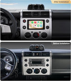 7 Inch Android 13 Double Din Car Stereo | Wireless CarPlay Android auto Mirror Link,Bluetooth,GPS,WIF, Android 13,FM/AM Tuners,Include 1080P Cam,Retain OEM SWC+Cam