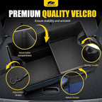 Car Trunk Organizer - 65L Collapsible Trunk Organizer with Lid, Sturdy Car Storage for SUV Auto Truck Van with Adjustable Straps and Non Slip Bottom (Blue)