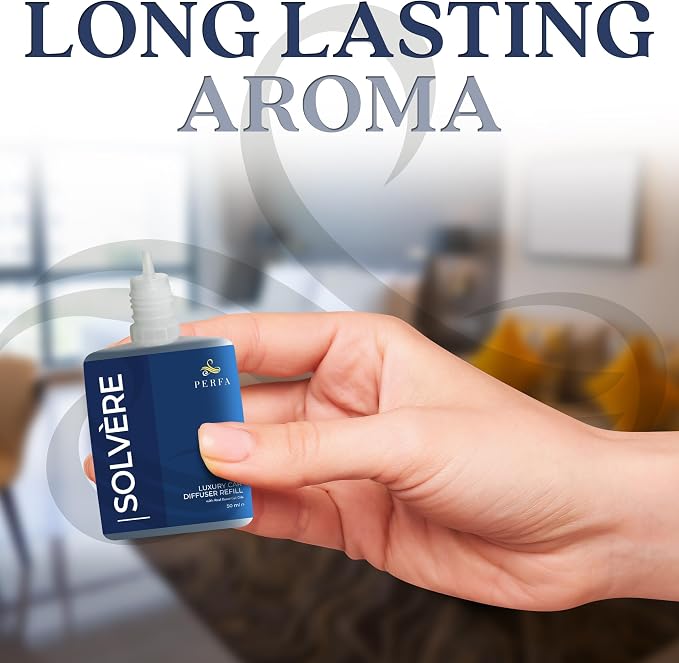 Solvère Car Air Freshener Refill (50ml) | Long Lasting Car Perfume with Solvère Fragrance | Strong Automotive Air Freshener by