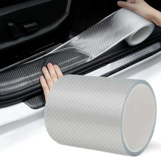 Car Door Edge Guards, 4In x 33Ft Door Sill Guard Protector, Anti-Scratch Adhesive Tape, Automotive Anti-Collision Strip for Car Door Edge/Front and Rear Bumper/Door Sill Protector