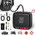 Tire Inflator Portable Air Compressor - Air Pump for Car Tires with 12V DC Power Adapter, 180PSI Electric Tire Pump with Digital Pressure Gauge for SUV, Motorcycle, Bicycle, Basketball