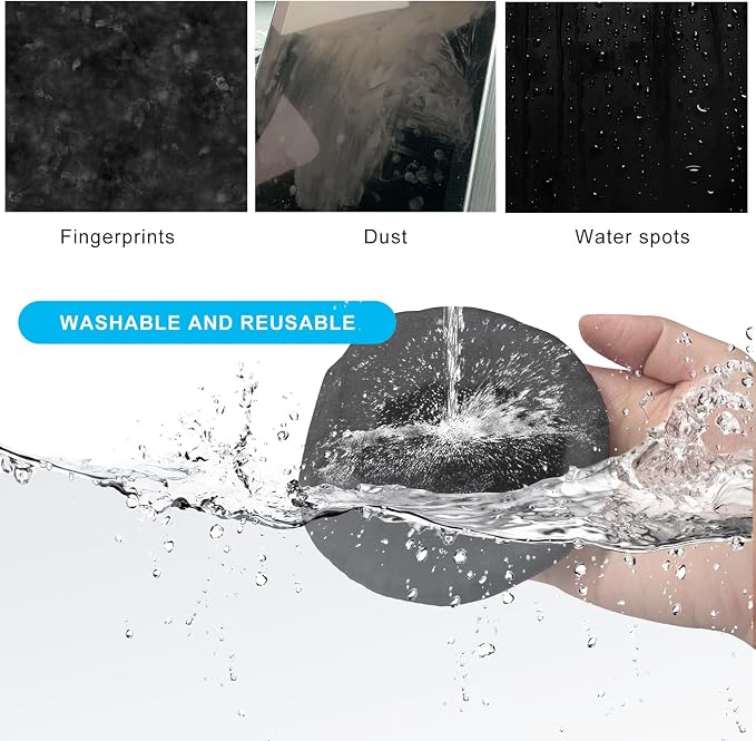 Car Screen Cleaner, Microfiber Auto Screen Cleaning Pad, Foldable Touch Screen Cleaner Cloth for Vehicle Dashboard LCD Display, Car Cleaning Kits