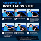 Outside Mount Window Vent Visors Rain Guards Compatible with Suzuki SX4 2008-2010 | Side Window Wind Deflectors Rain Shields | Black Tinted, 4 Pcs Set, BGWV-402