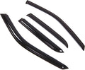 WD2-229 Dark Smoke 4 Pcs Set Window Visor (Outside Mount) Deflector Rain Guard Compatible with 2002-2006 Honda CR-V