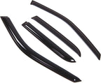 WD2-229 Dark Smoke 4 Pcs Set Window Visor (Outside Mount) Deflector Rain Guard Compatible with 2002-2006 Honda CR-V