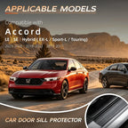 Car Door Sill Protector Compatible with Honda Accord 2025-2016 LX EX Sport-L & Hybrid Sedan - Custom Fit Anti-Scratch Carbon Fiber Threshold Protection Sticker, Trunk & Door Entry Edge Guard(9 PCS)