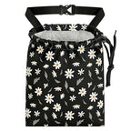 Daisy Flower Car Trash Bag - Waterproof Car Trash Bag Hanging Leakproof Car Garbage Bag - Washable Reusable Trash Bag for Car Interior Hanging Organizer Storage Vehicle Travelling Camping