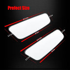 Rectangle Blind Spot Mirror, HD Glass ABS Housing Convex Wide Angle Rearview Blindspot Car Mirror for Car SUV and Truck (Framed, Pack of 2)