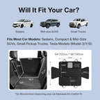 Waterproof Dog Car Hammock for Back Seat with Door Protection, Black | Odorless Material, Soft-Padded, Fits for SUVs & Sedans
