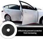 16.3ft Black Car Door Edge Protectors, Door Edge Guard, U-Shaped Rubber Edge Trim Car Door Protector,Suitable for Most Cars, Trucks, Suvs（Black 16.3ft