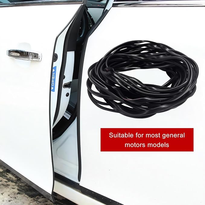 32.8Ft(10M) Car Door Edge Protector, Anti-Collision Auto Door Protective Strip U Shape Edge Trim, Self-Adhesive Automotive Doors Entry Guard Seal Protector for Most Vehicles (Black)