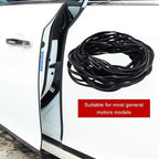 32.8Ft(10M) Car Door Edge Protector, Anti-Collision Auto Door Protective Strip U Shape Edge Trim, Self-Adhesive Automotive Doors Entry Guard Seal Protector for Most Vehicles (Black)