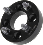 1.25 Inch Golf Cart Wheel Spacer Compatible with EZGO, Club Car, Yamaha Golf Cart - 4x4 Bolt Pattern, 66mm Hub Bore, 1/2x20 Studs, 32mm Thick, Billet Aluminum, Black - Single