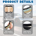 Car Steering Wheel Cover, 14.5"-15" Inch Universal Anti-Slip DurableSteering Wheel Protective Cover, Breathable Auto Interior Decoration Accessories for Sedan SUV Truck (Western Ethnic Geometric)