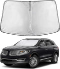 Windshield Sunshade Compatible for Lincoln MKX/Nautilus 2016-2019 2020 2021, Sun Visor for Front Windshield & Window Sun Shade Cover, UV Heat Blocker & Protector, Car Accessories