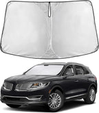 Windshield Sunshade Compatible for Lincoln MKX/Nautilus 2016-2019 2020 2021, Sun Visor for Front Windshield & Window Sun Shade Cover, UV Heat Blocker & Protector, Car Accessories