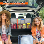 Car Trunk Organizer, LARGE CAPACITY Car Storage Bag with 8 Pockets, 7X Upgraded Trunk Storage Organizer for Car, SUV, Truck, MPV