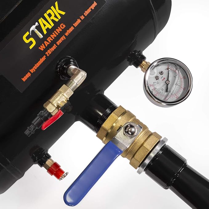 5-Gallons Bead Seater Tire Blaster Air Tire Bead Seater Blaster Seating Tire Inflator Car Truck Tractor Seating Tool with Pressure Gauge