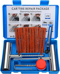 Universal Tire Repair Kit, Heavy Duty 22 Pcs Emergency Tire Plug Kit, for car Motorcycle, Truck, ARB，ATV, Tractor, RV, SUV, Trailer
