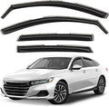 Window Deflectors Smoke Tinted In-Channel Side Window Vent Visor Deflectors Rain Guards Compatible with Accord 2018-2022 - 4pcs. GW0712