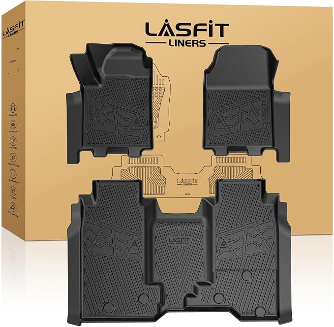Floor Mats for Chevrolet Chevy Silverado EV 2024-2026 (Fit Without Multi-Flex Midgate, Not Fit with Multi-Flex Midgate), All Weather TPE Custom Fit Floor Mats for Cars