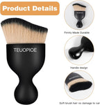 Car Interior Cleaning Brush, Car Duster Interior,Car Detailing Brush Dusting Brush,Car Interior Cleaning Tool, Auto Soft Hair Car Brush,Auto Interior Dust Brush for Air Vents(Brown Black)