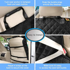 Deluxe Dog Seat Cover for Front Seat-More Durable Waterproof Front Seat Protector, High Heat Resistant and Nonslip Front Seat Cover for Dogs Kids, Universal Size (Black,1 Pack)