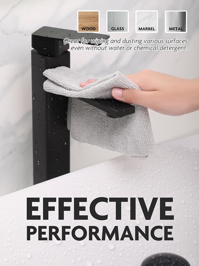 Microfiber Cleaning Cloth Roll -60 Pack, Tear Away Microfiber Towels, 12" x 12", Reusable, Washable, Scratch Free, Ultra Absorbent for All-Around Cleaning Supplies (Grey & DimGrey)