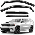 GrandWheel Window Deflectors Smoke Tinted in-Channel Side Window Vent Visor Deflectors Rain Guards Compatible with Dodge Durango 2011-2026 - 4pcs. GW0872